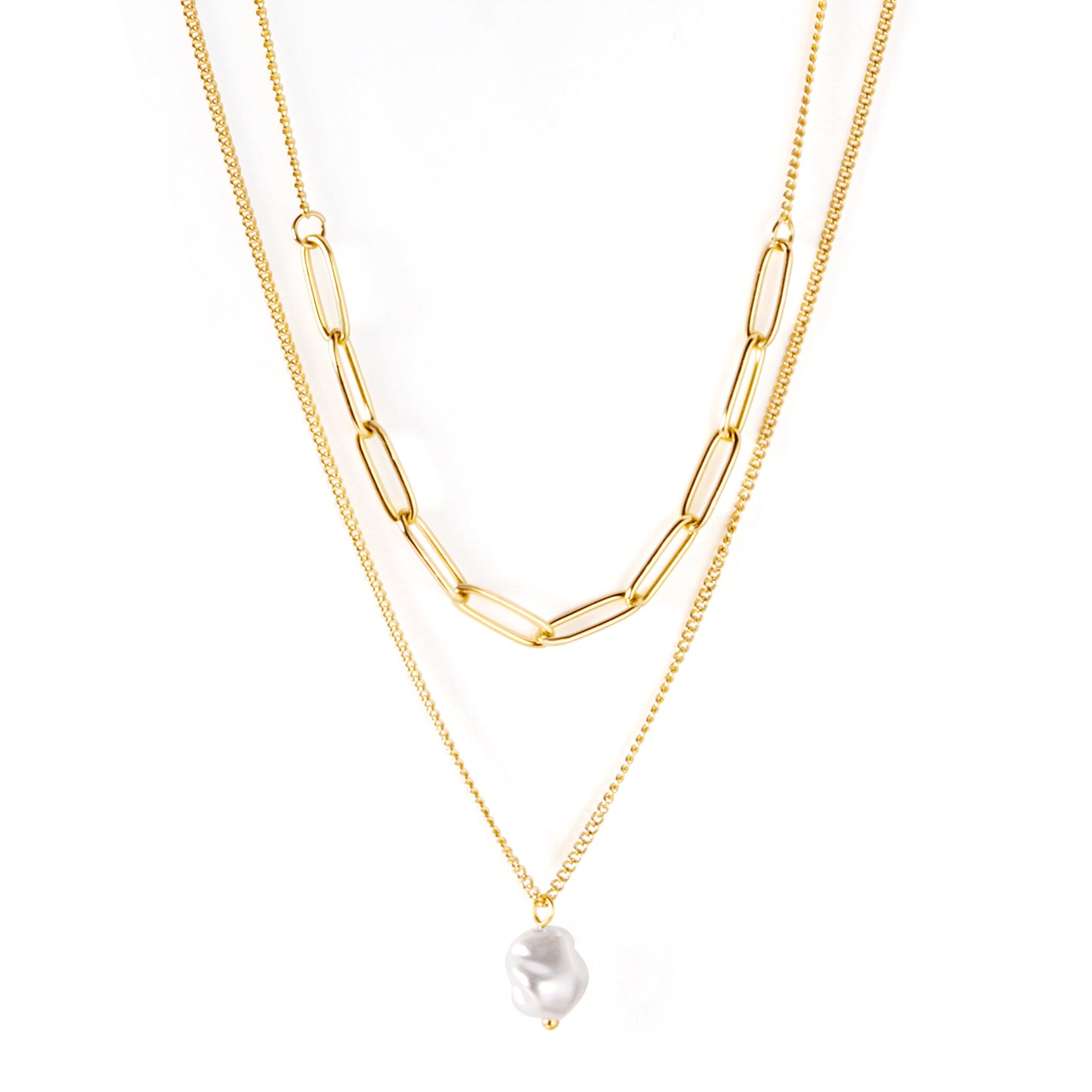 Pearl Embellished Necklace