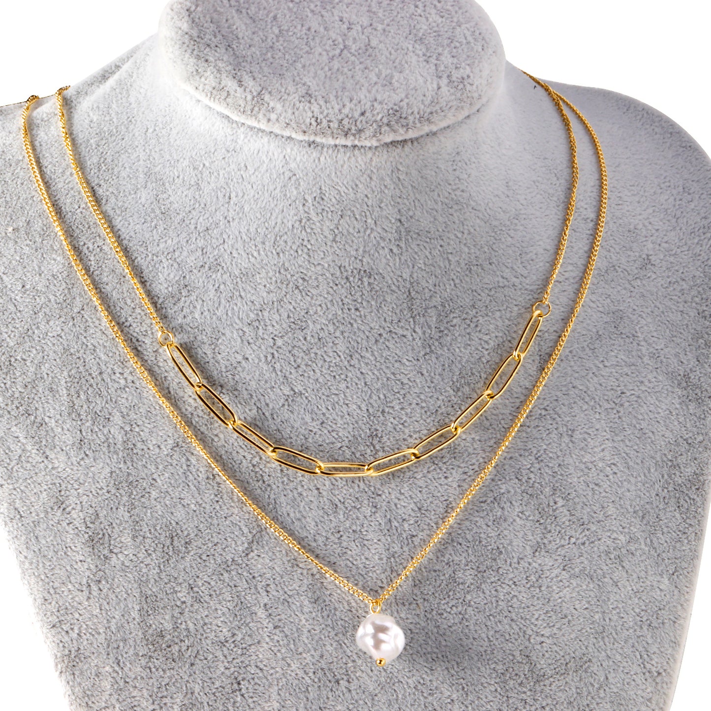Pearl Embellished Necklace