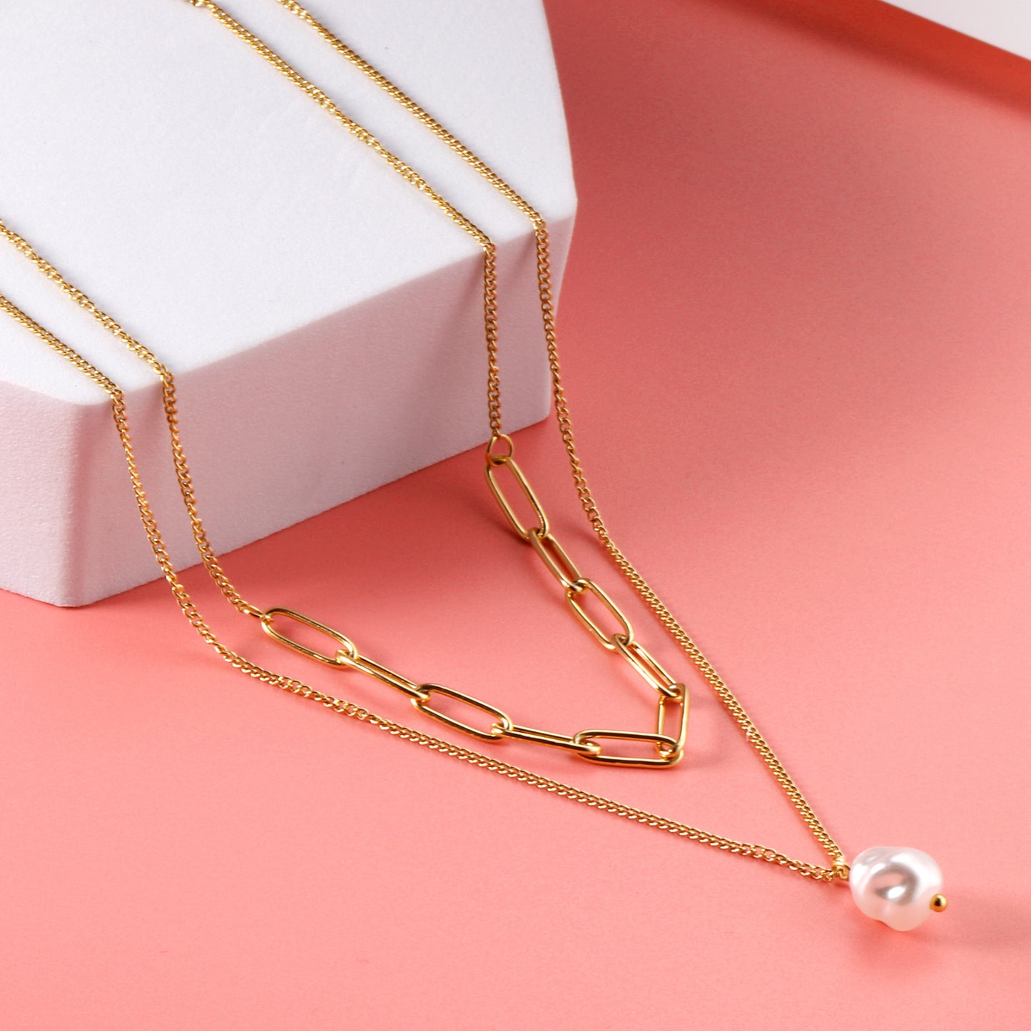 Pearl Embellished Necklace