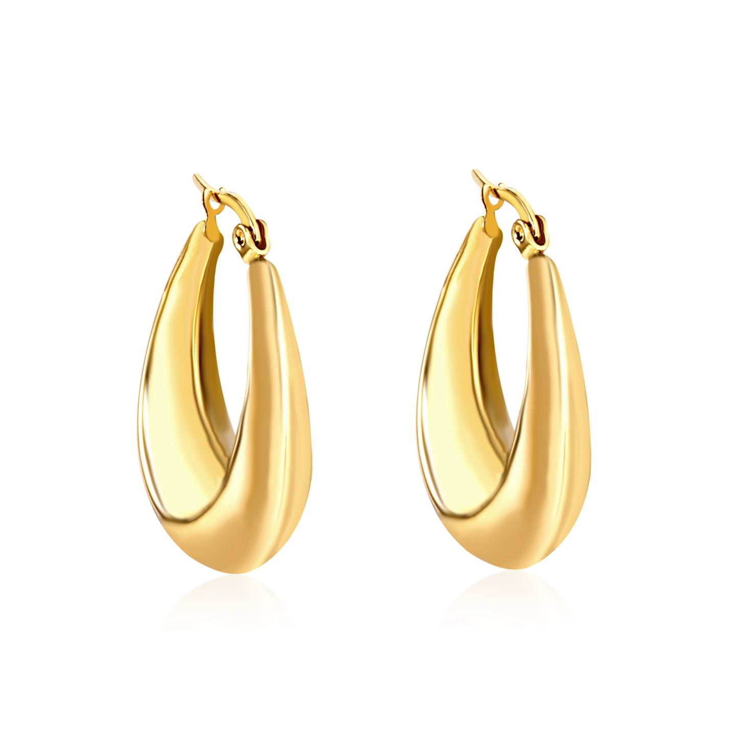 Elegant Golden Hoop Earrings