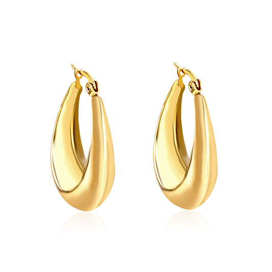 Elegant Golden Hoop Earrings
