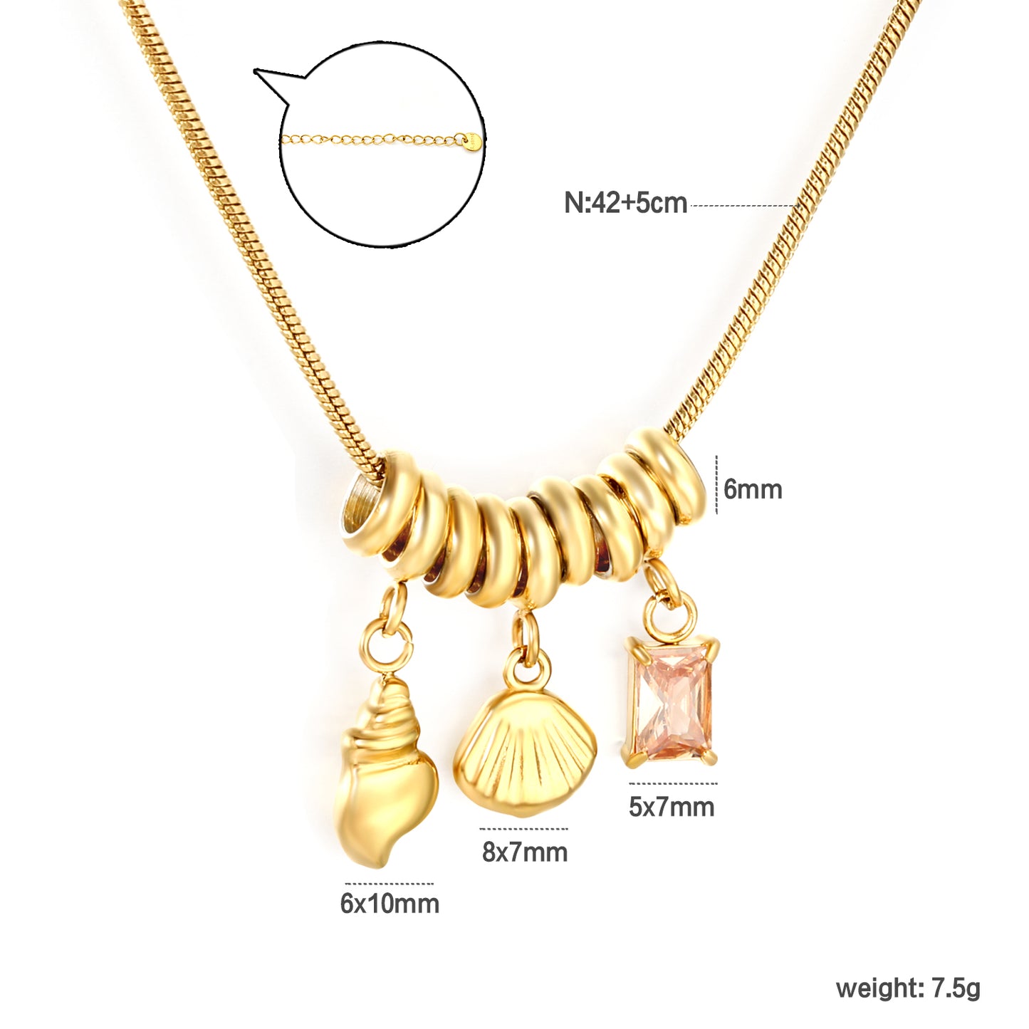 Charm Cluster Necklace