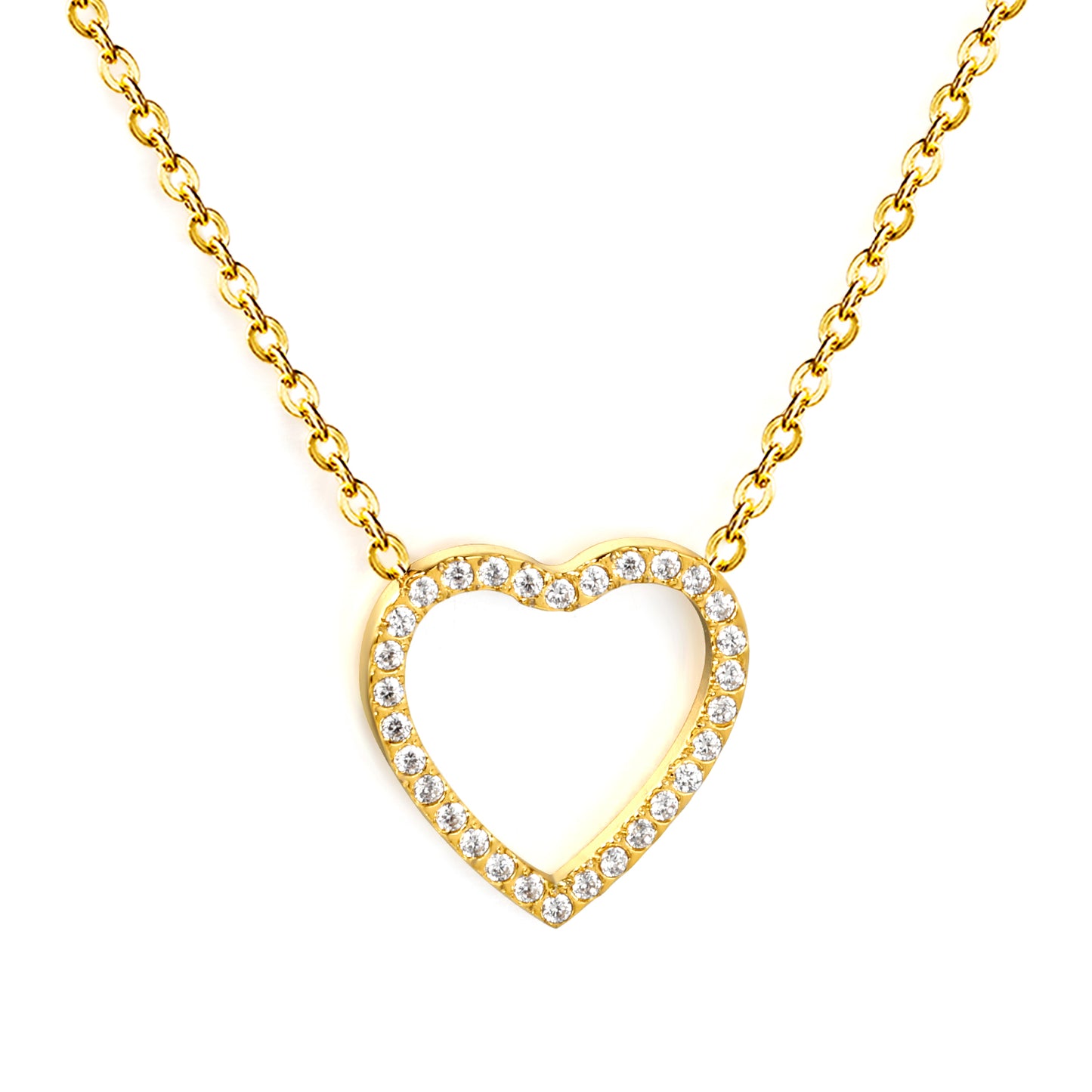 Outline Heart Necklace