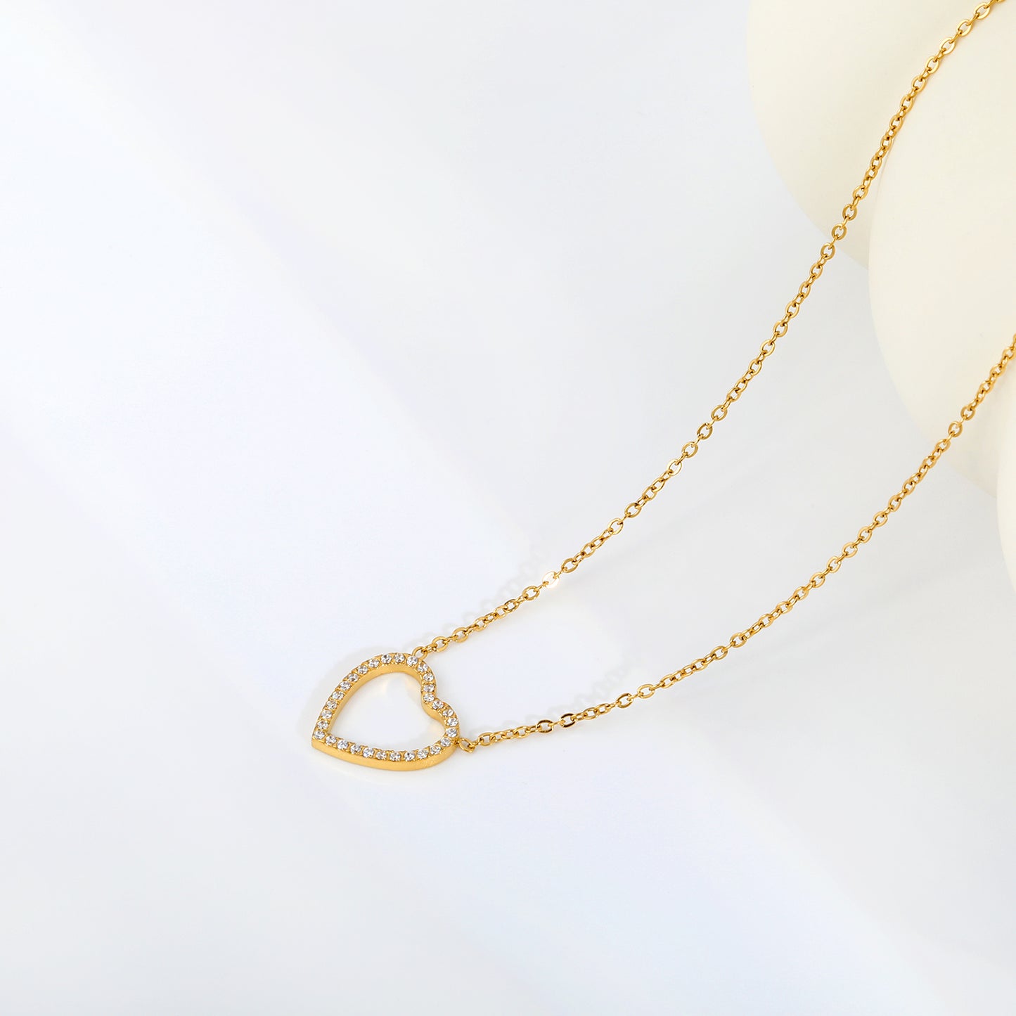 Outline Heart Necklace