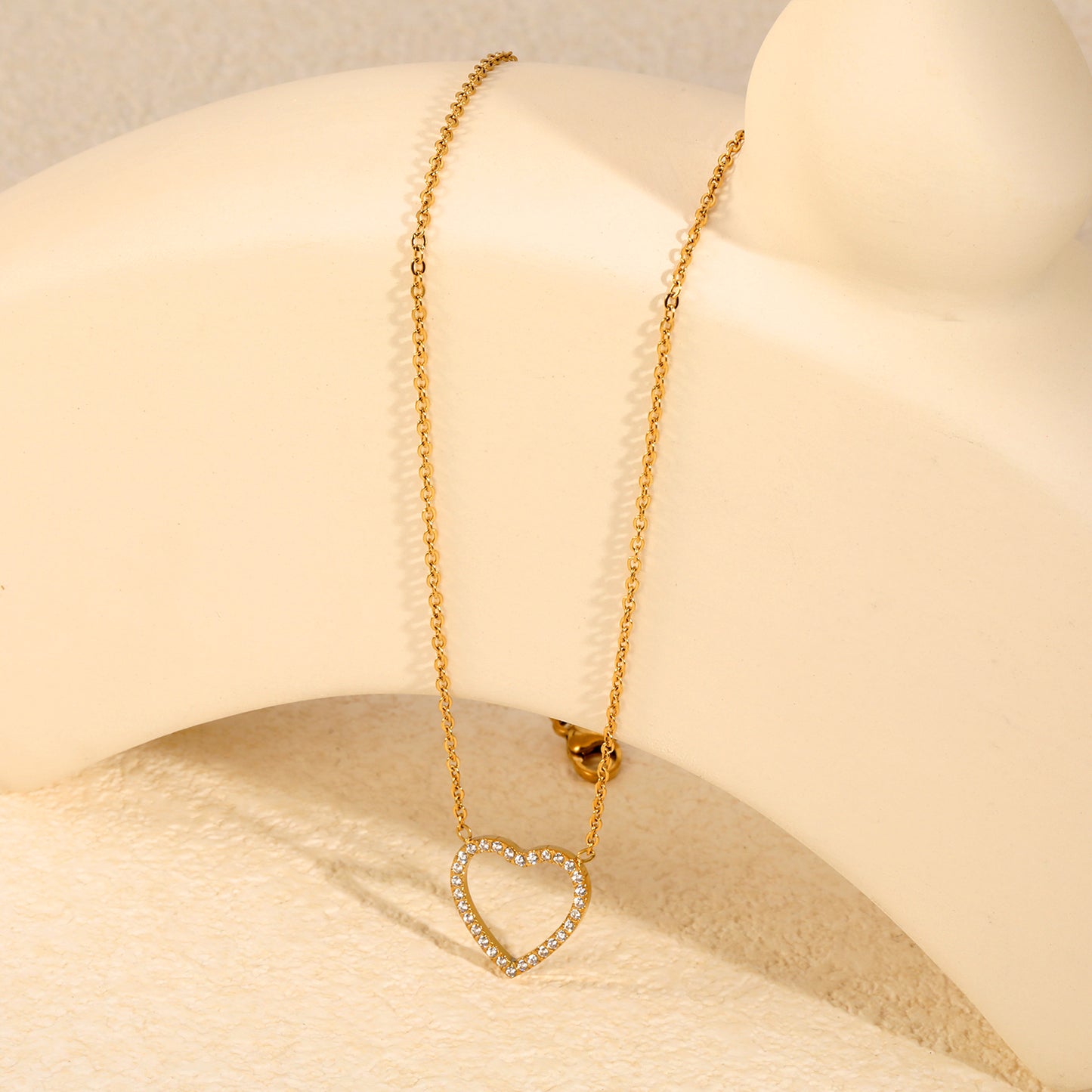 Outline Heart Necklace