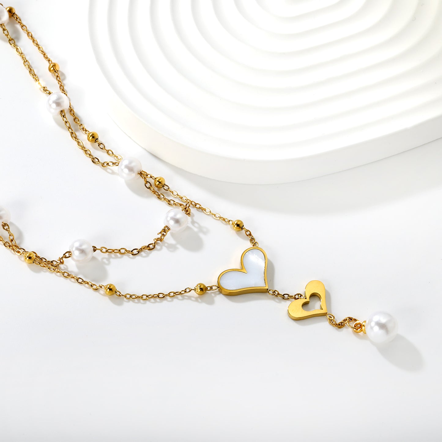 Dual Heart Layered Necklace