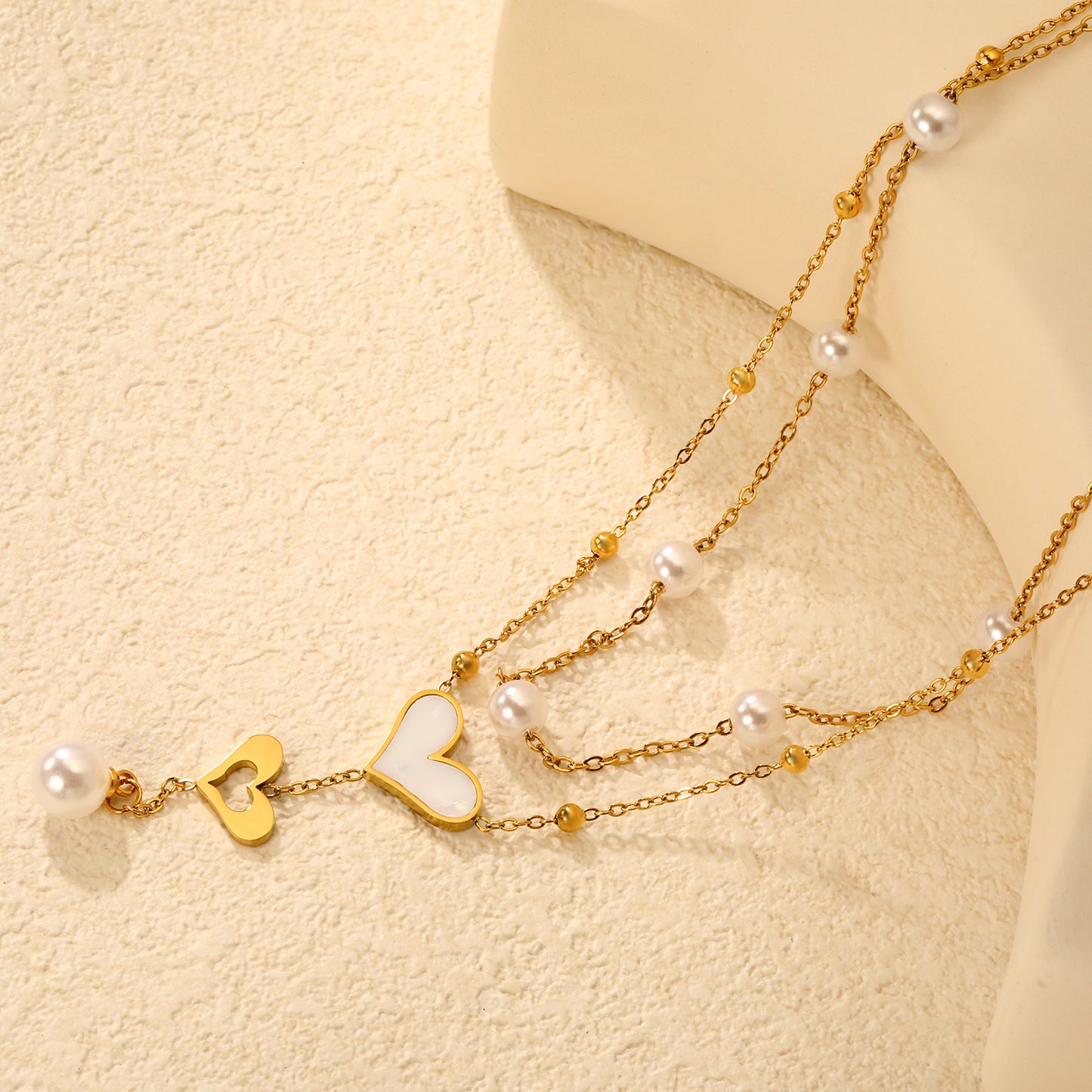 Dual Heart Layered Necklace