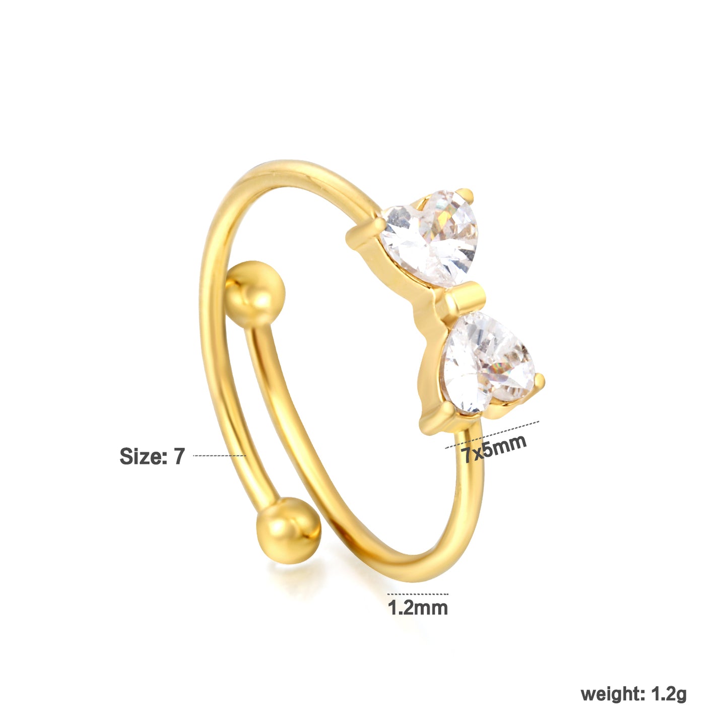 Bow Adjustable Ring