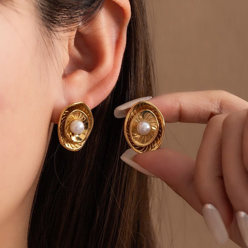 Artistic Pearl Earrings