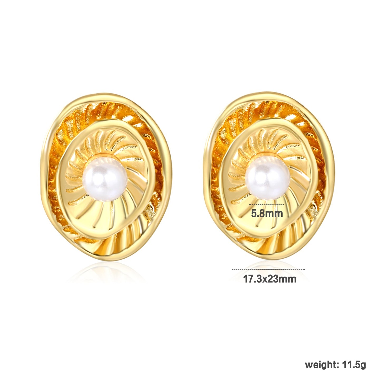 Artistic Pearl Earrings