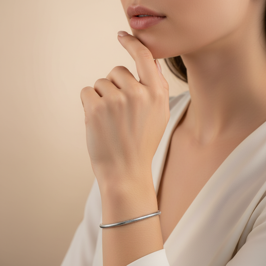 Silk Chain Silver Bracelet