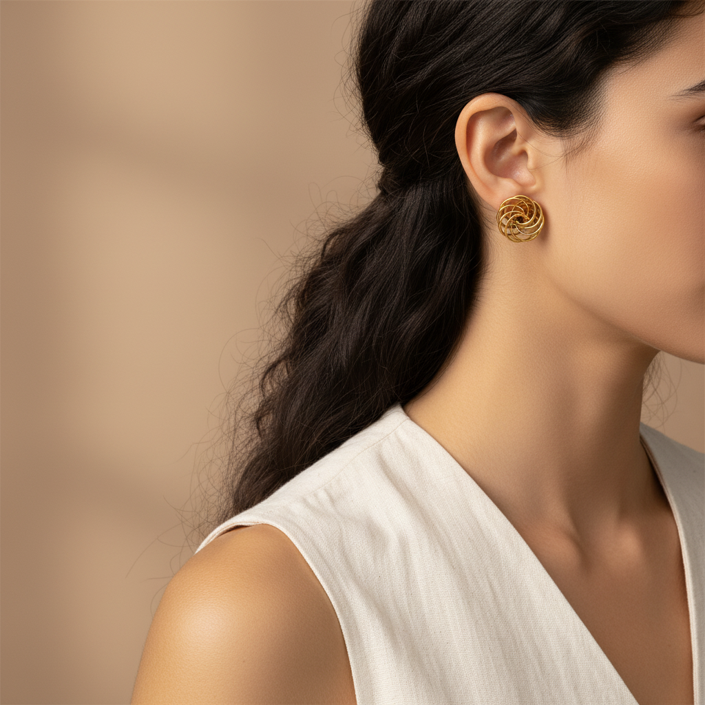 Golden Shards Earrings