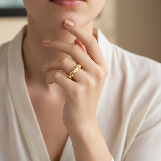 Pearl Stone Ring