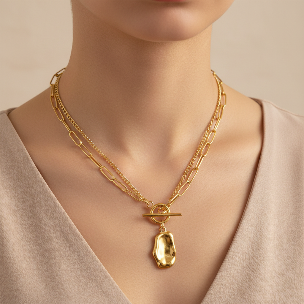 Regal Beaten Necklace
