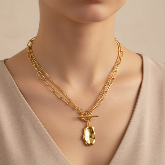 Regal Beaten Necklace