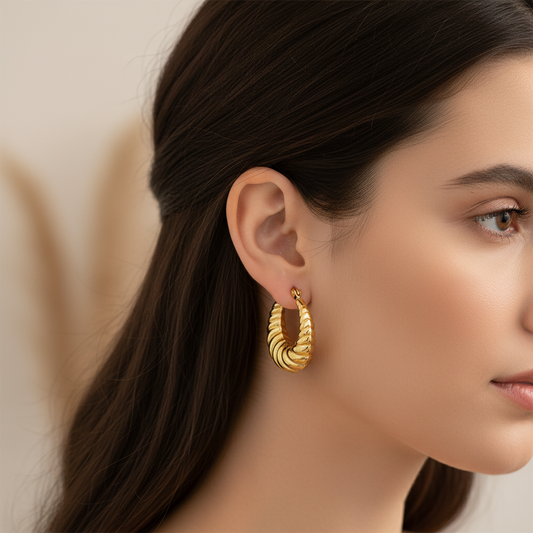 Spiral Hoop Earrings