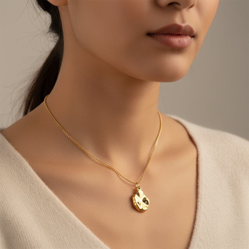 Foil Stud Necklace