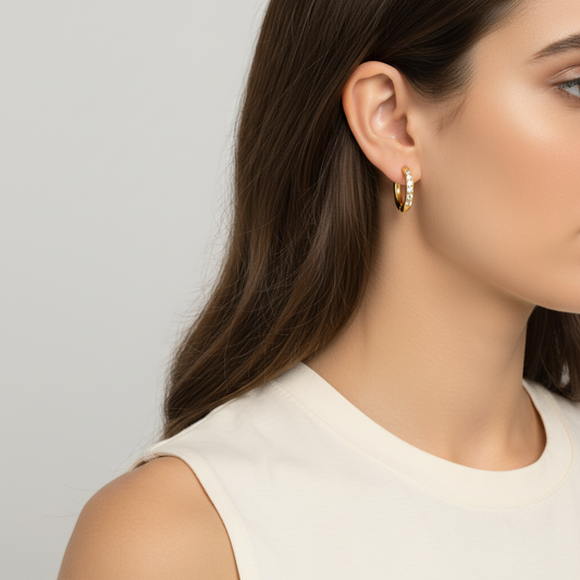 Mini Signature Hoop Earrings