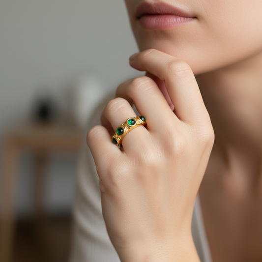 Green Stone Ring