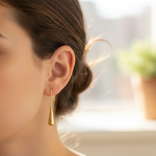 Rear Drop Earrings