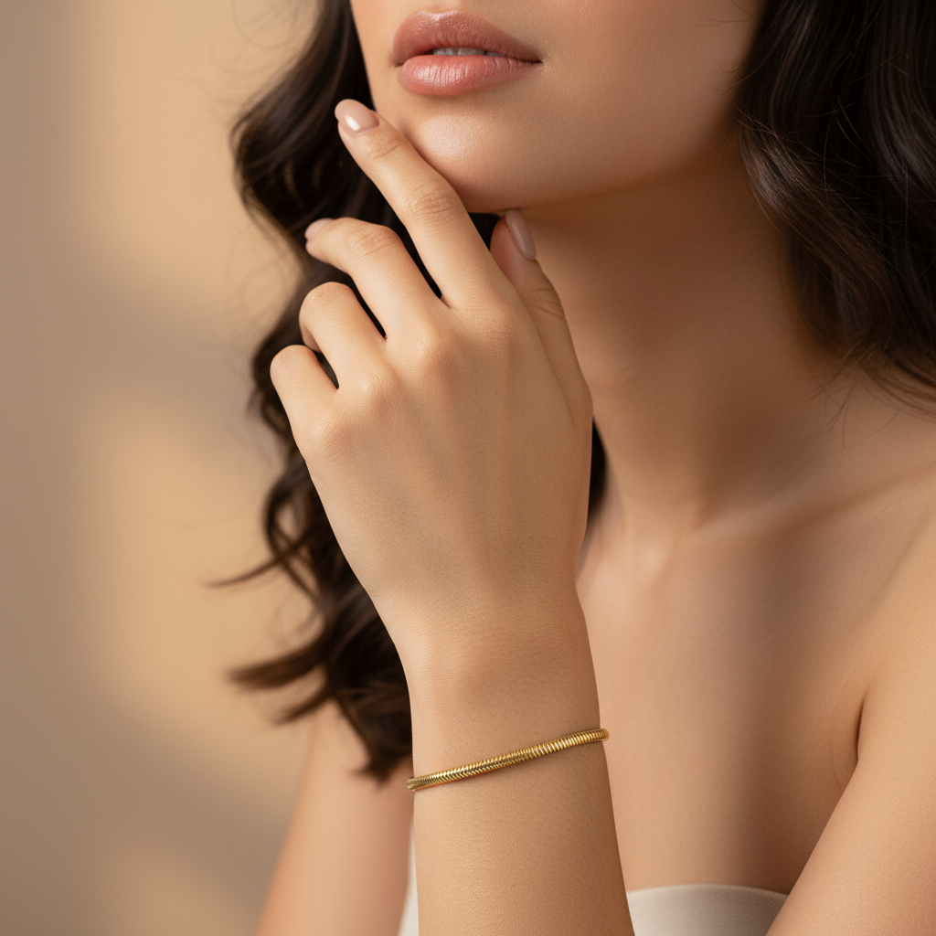 Silk Chain Gold Bracelet