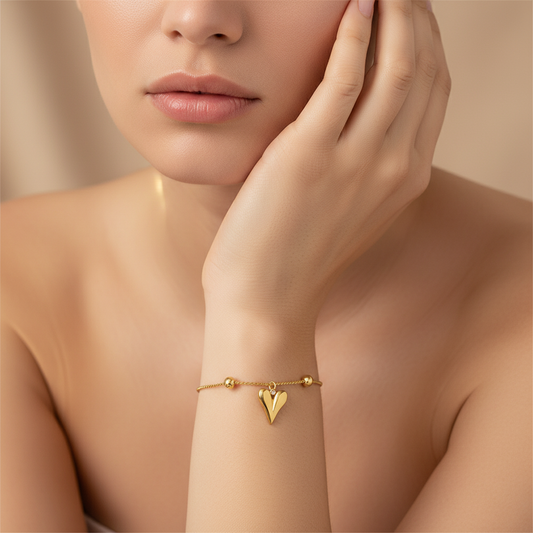 Adjustable Heart Bracelet